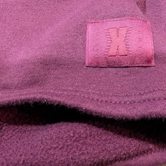 Savage X Fenty Deep Purple Cropped Sweatshirt - Picture 2 of 6